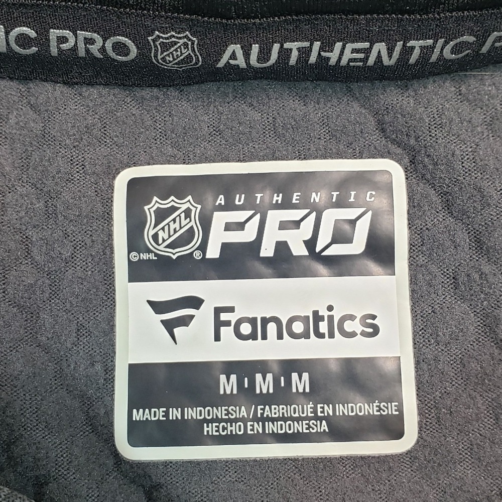 Fanatics NHL Boston Bruins Authentic Pro Pullover Hoodie Mens M Gray Zip Pockets - Picture 2 of 10